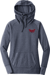 York Devils New Era Ladies Tri-Blend Fleece Pullover Hoodie